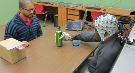 Decoded EEG signals translate into grasp control
