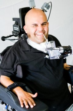 control of robotic arm using thought