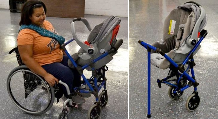 Wheelchair-stroller