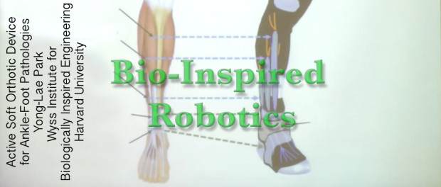 نمونه‌ای از رباتیک الهام گرفته از طبیعت: دستگاه ارتز منعطف فعال برای آسیب‌های مچ پا، Wyss Institute، 2012