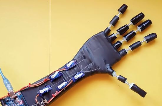 ساخت دست رباتیکی منحصر به فرد و ارزان قیمت