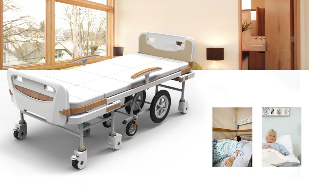 LOHAS : تخت بیمارستانی که به صندلی چرخدار تبدیل میشود
