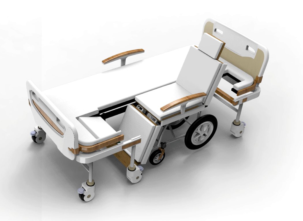 LOHAS : تخت بیمارستانی که به صندلی چرخدار تبدیل میشود