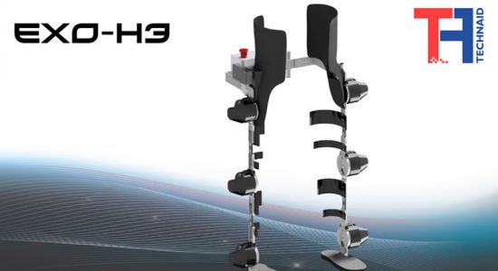 اسکلت بیرونی رباتیک پایین‌تنه Exo-H3 ساخت شرکت Technaid