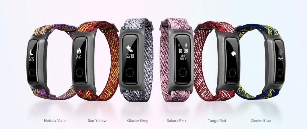 تنوع رنگ بندهای  Honor Band 5 Sport