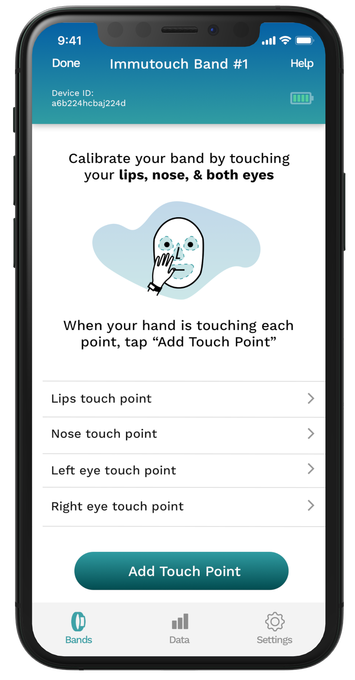 اپلیکیشن دستبند Immutouch برای پیشگیری از لمس صورت