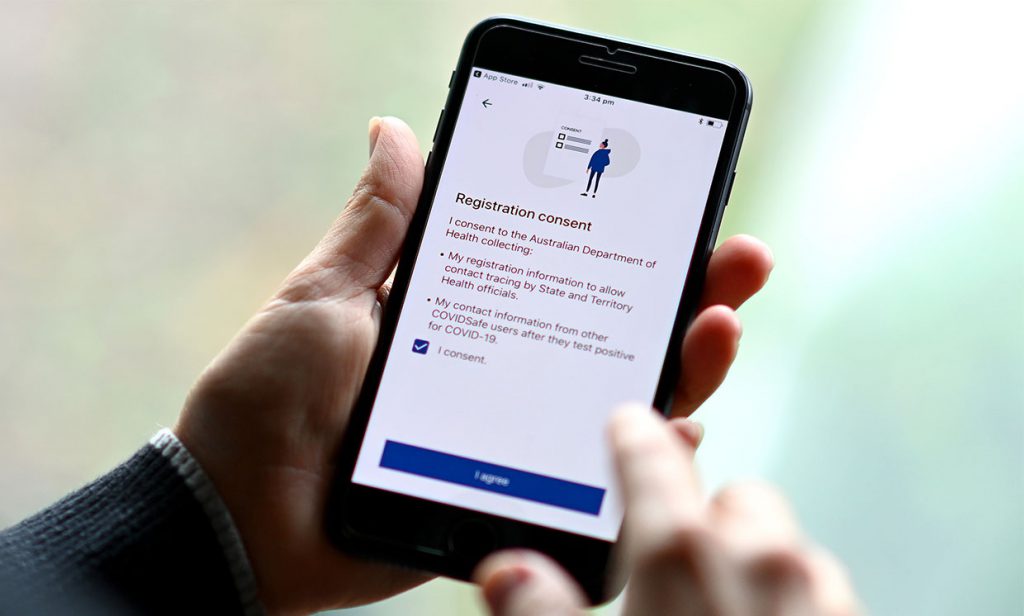 اپلیکیشن contact tracing متعلق به دولت استرالیا با نام COVIDSafe برای دوری از بیمار