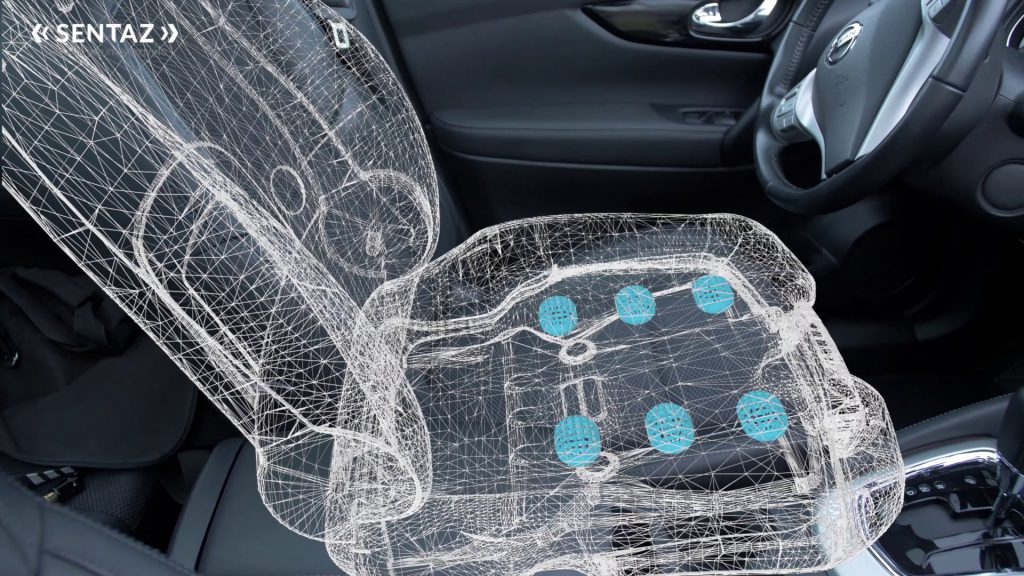  ناوبری لمسی یکپارچه در صندلی ماشین: Sentaz 