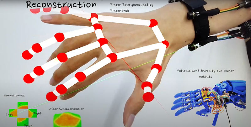 دستبند FingerTrak : ردیابی سه‌بعدی حرکات دست با یادگیری ماشین