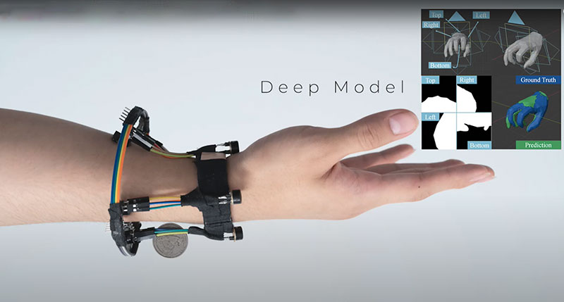 دستبند FingerTrak : ردیابی سه‌بعدی حرکات دست با یادگیری ماشین