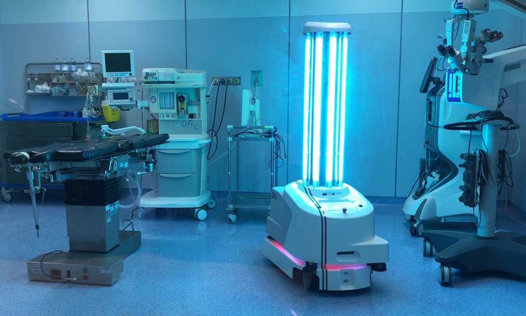 ربات ها و ضد عفونی کردن بیمارستانها