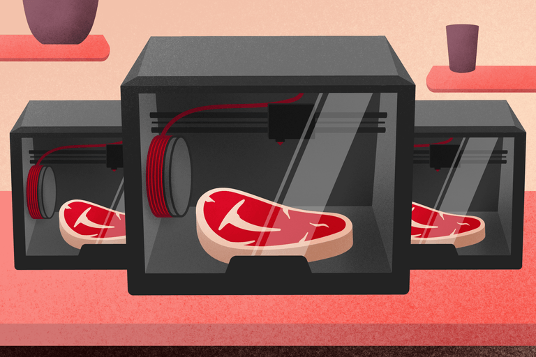 چاپ سه بعدی گوشت