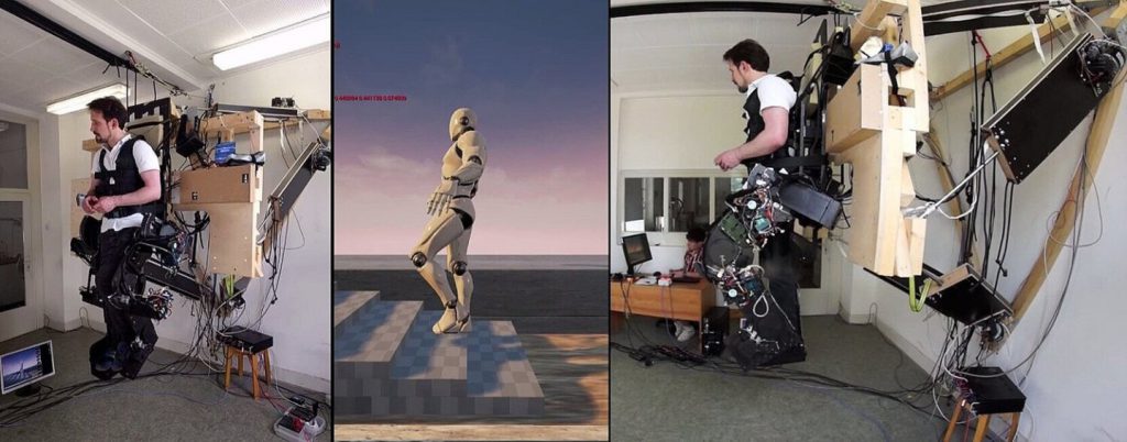 نخستین اسکلت بیرونی برای راه رفتن در واقعیت مجازی
