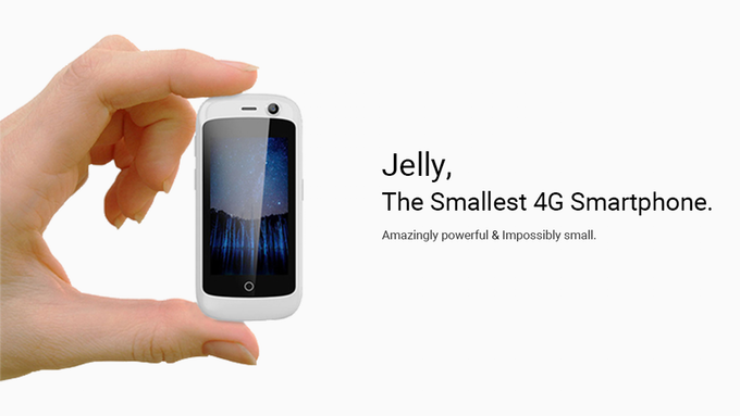 Jelly، کوچکترین گوشی هوشمند ۴G
