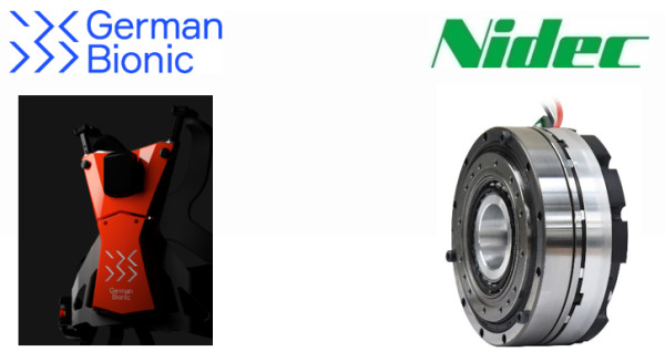 نمونهای از نسل بعدی اسکلت بیرونی German Bionic و عملگر Nidec