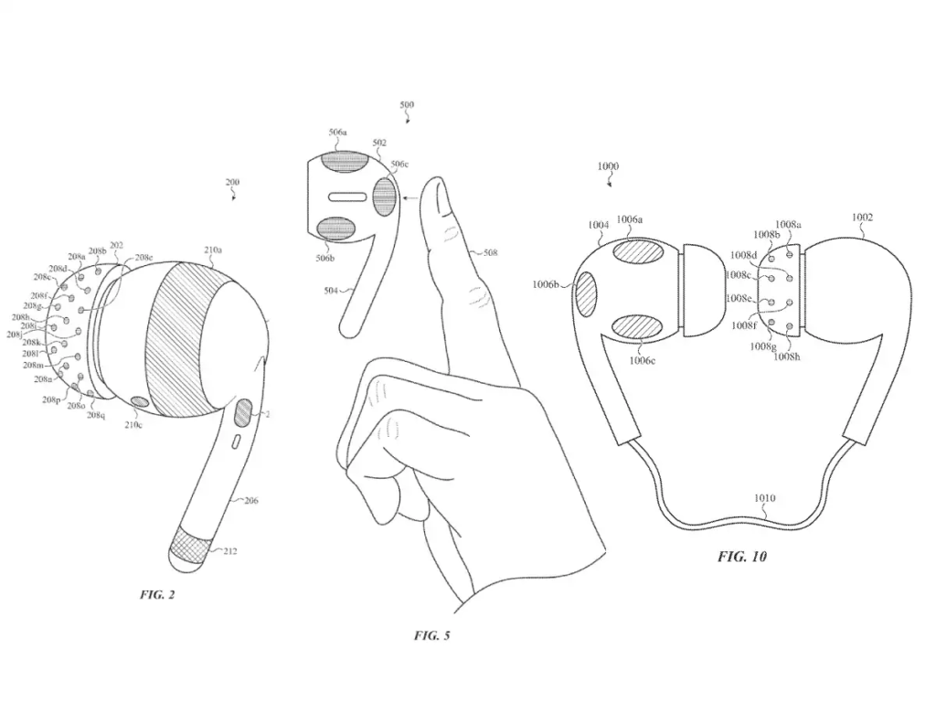 Apple AirPod with biosensors